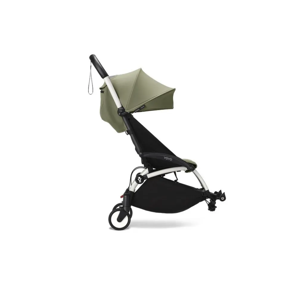 Châssis yoyo 3 connect blanc avec assise pack 6+ olive