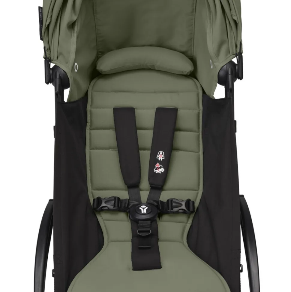 Châssis yoyo 3 connect blanc avec assise pack 6+ olive