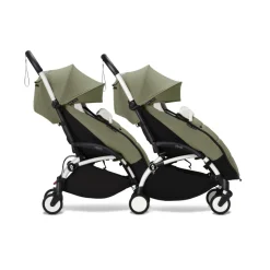 Châssis yoyo 3 connect blanc avec assise pack 6+ olive