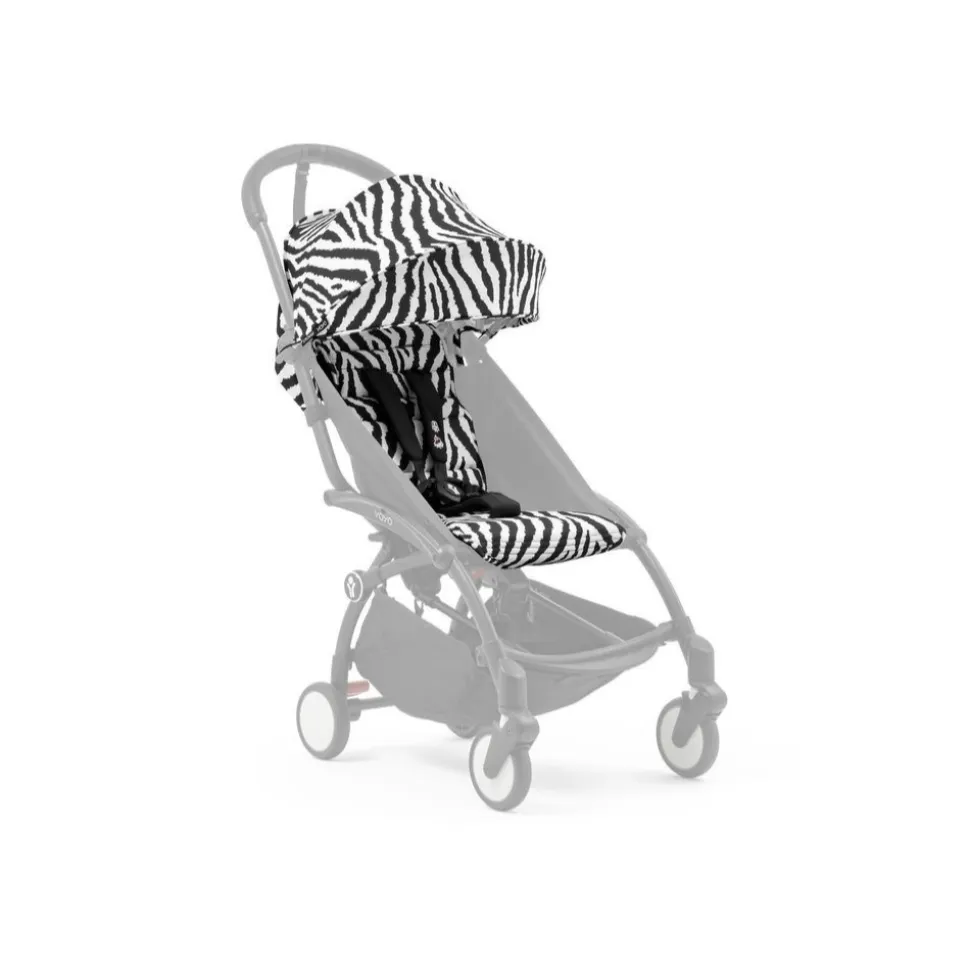 Châssis yoyo 3 connect blanc avec assise pack 6+ zebra - wild collection