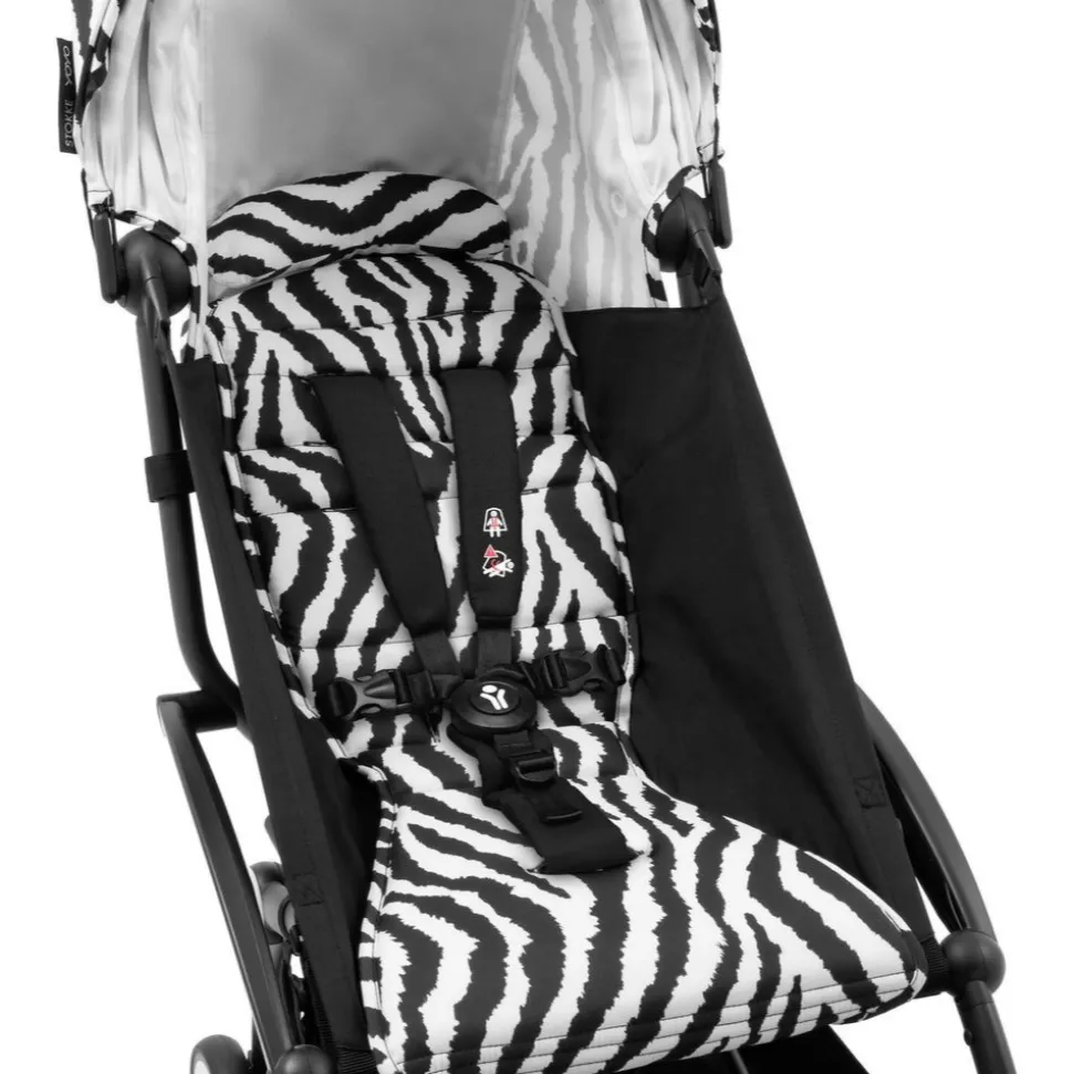 Châssis yoyo 3 connect noir avec assise pack 6+ zebra - wild collection