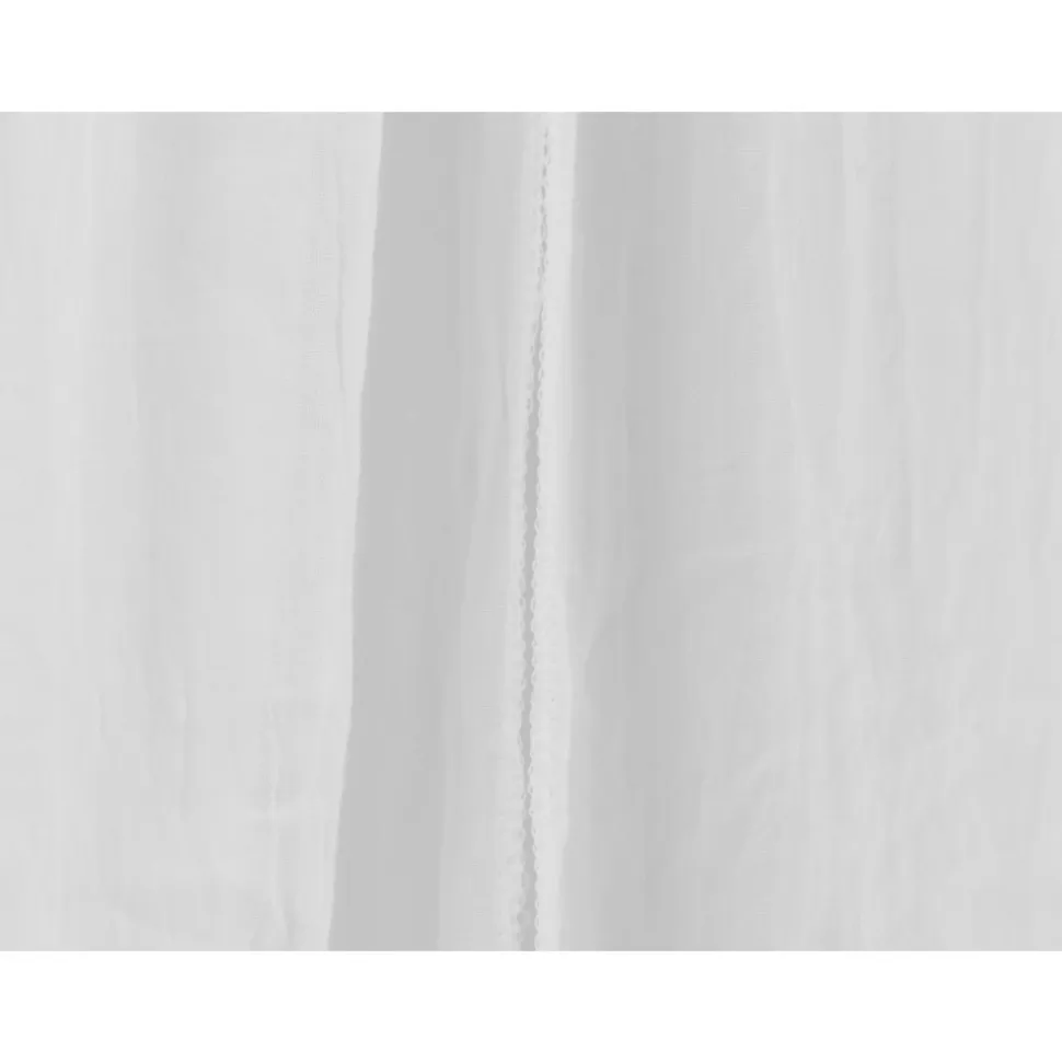 Ciel de lit vintage 155 cm blanc