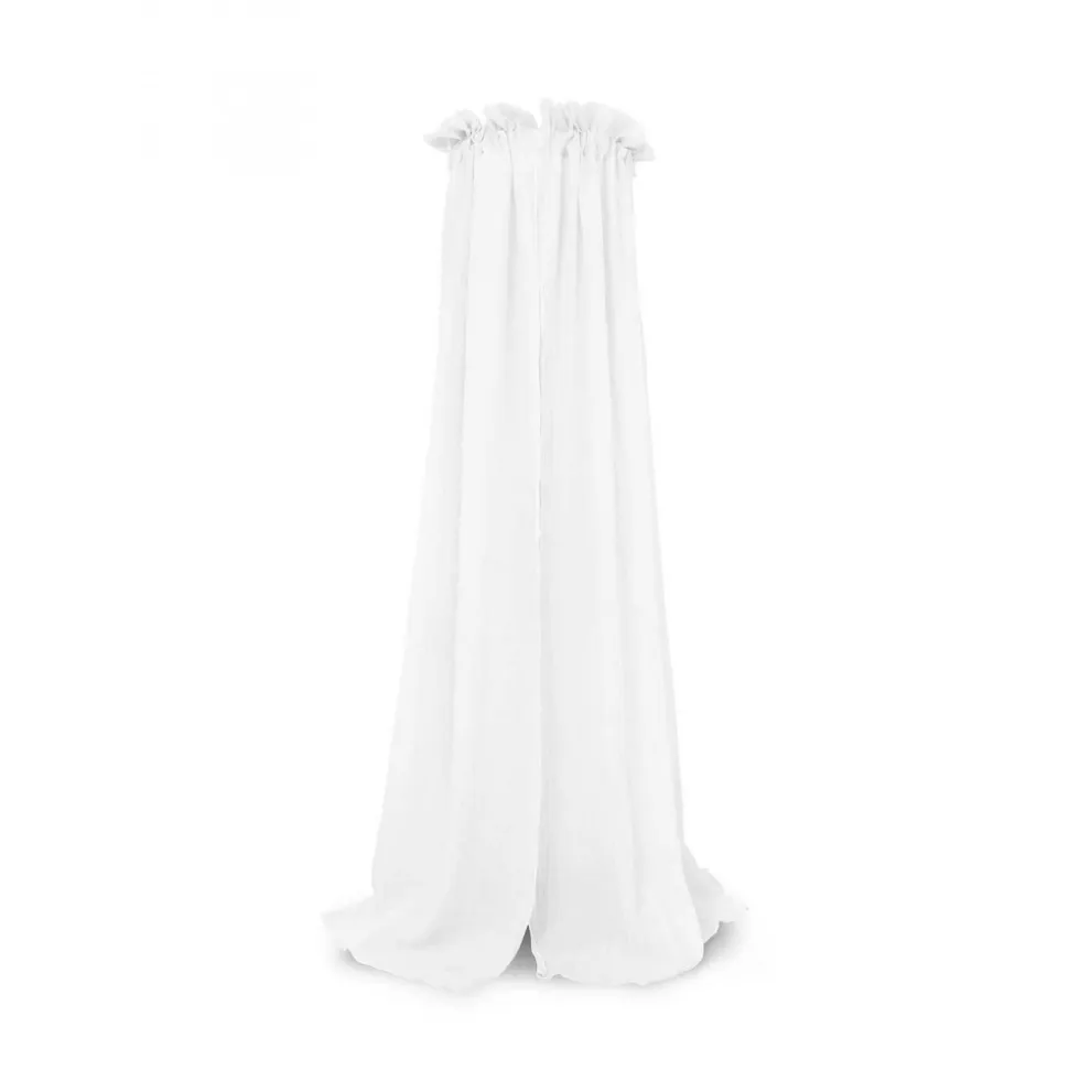 Ciel de lit vintage 155 cm blanc