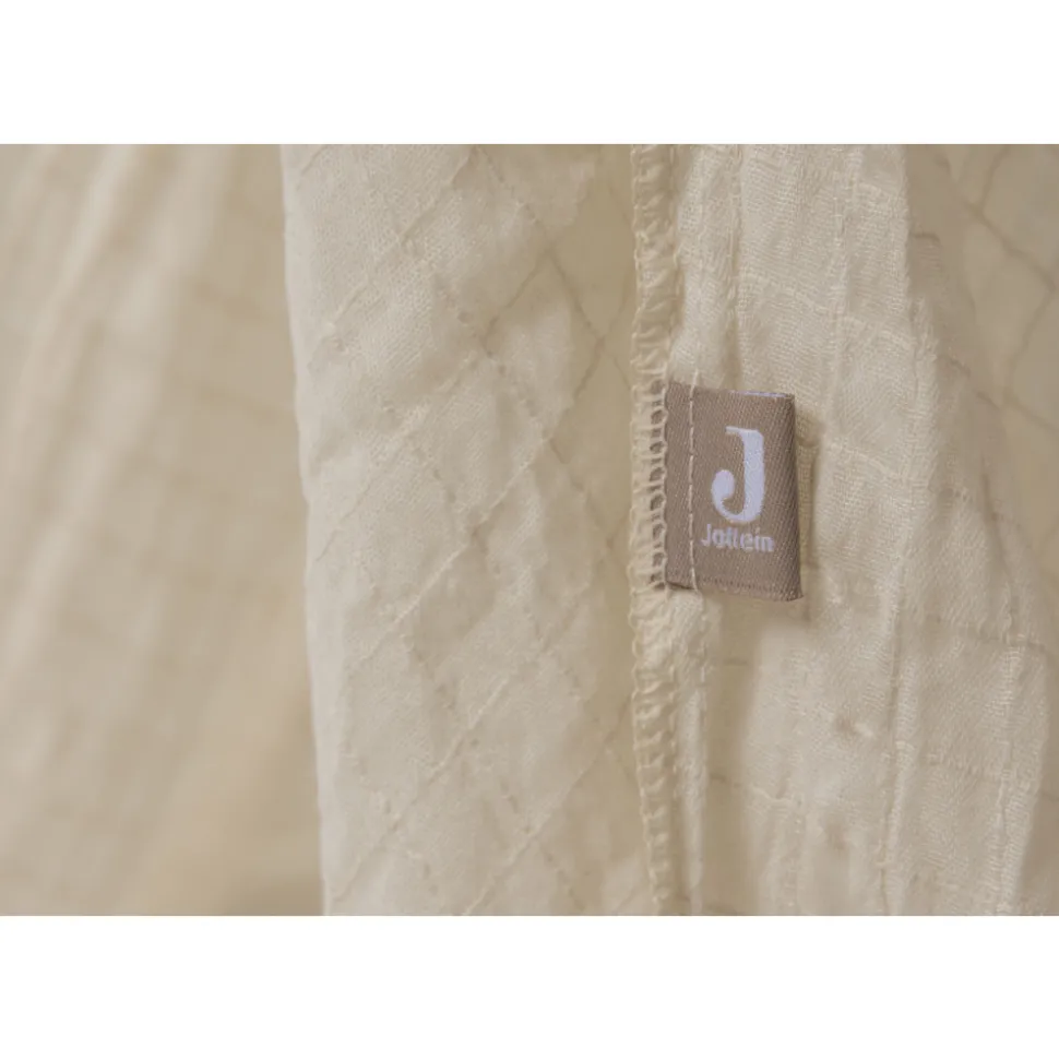 Ciel de lit vintage 245 cm cosy check sand