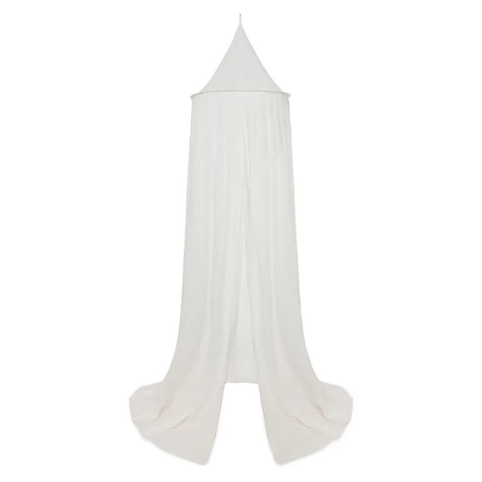 Ciel de lit vintage 245 cm ivoire
