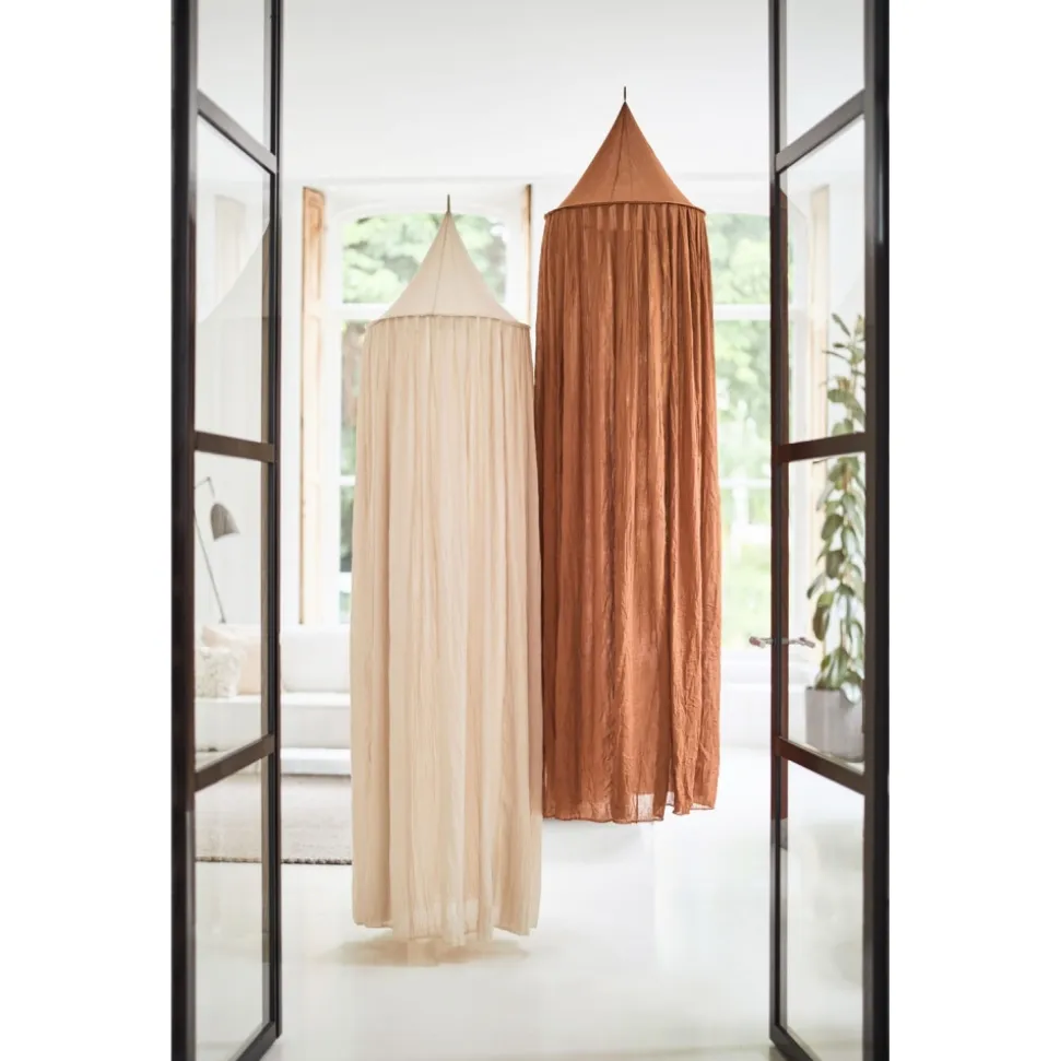 Ciel de lit vintage 245 cm nougat