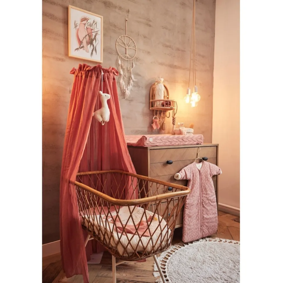 Ciel de lit vintage 155 cm rosewood