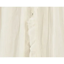 Ciel de lit vintage 155 cm ruffle ivoire