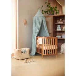 Ciel de lit vintage 245 cm sea green