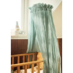 Ciel de lit vintage 155 cm sea green