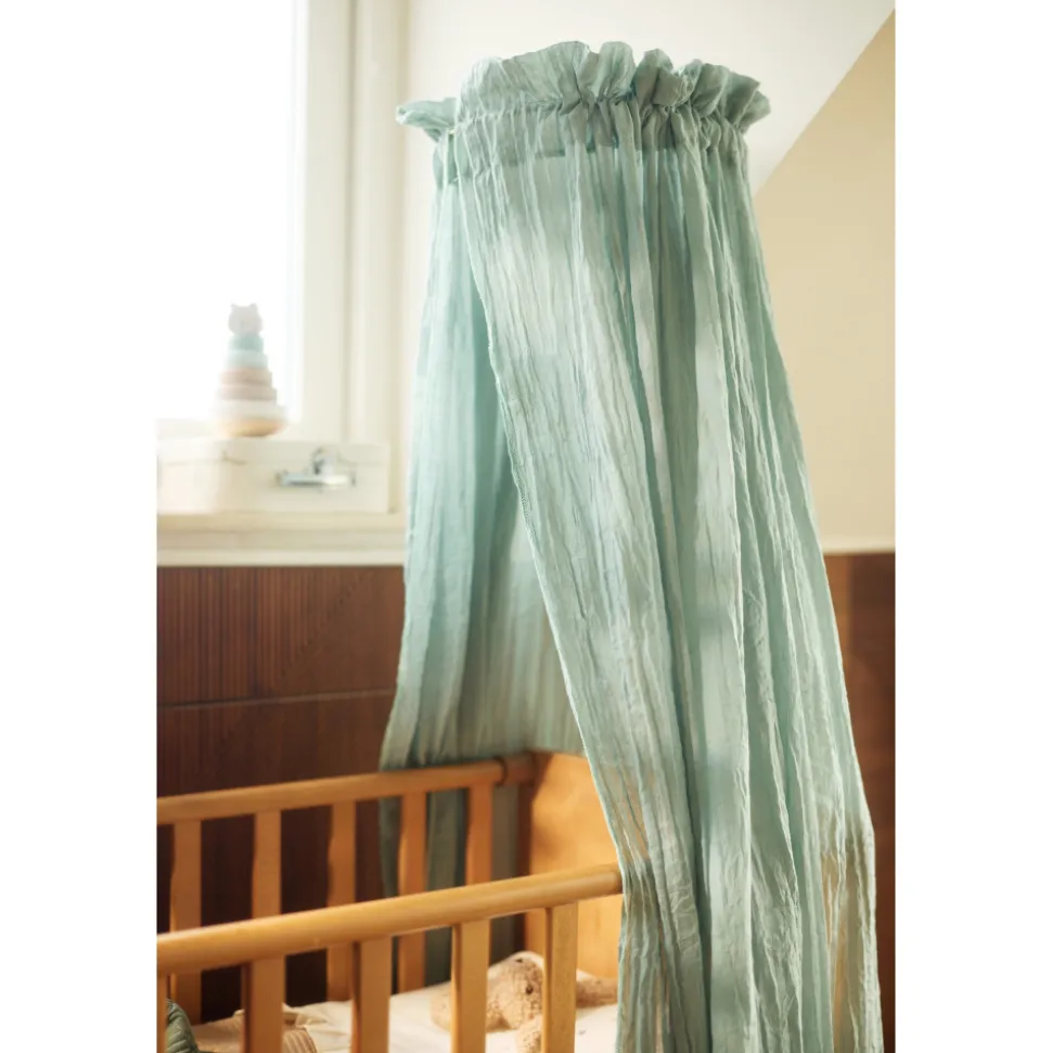 Ciel de lit vintage 155 cm sea green