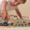 Circuit de train en bois fsc - little farm