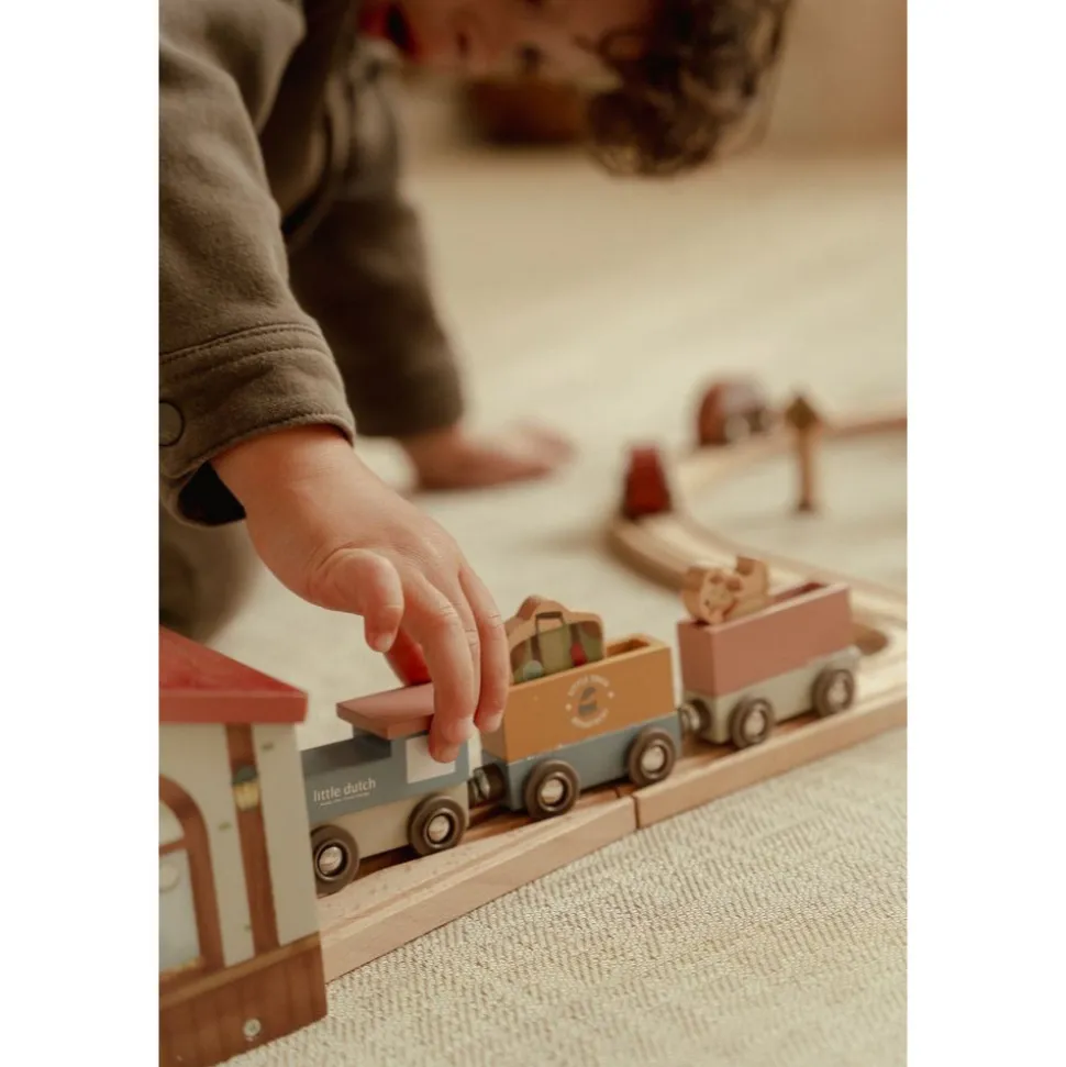 Circuit de train xxl en bois fsc