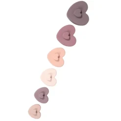 Coeurs à empiler silicone rose