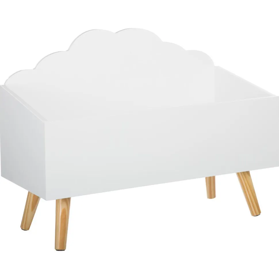 Coffre à jouet nuage blanc