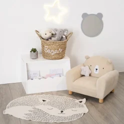 Coffre à jouets avec bibliothèque banc