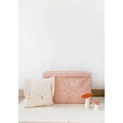 Coffre à jouets terrazzo argile