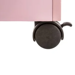 Coffre à roulettes rose