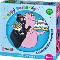 Coffret 6 assiettes barbapapa