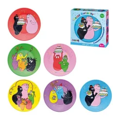 Coffret 6 assiettes barbapapa