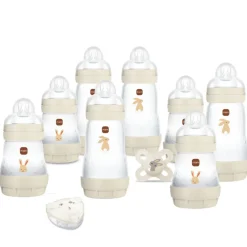 Coffret 8 biberons naissance anti-colique easy start sable