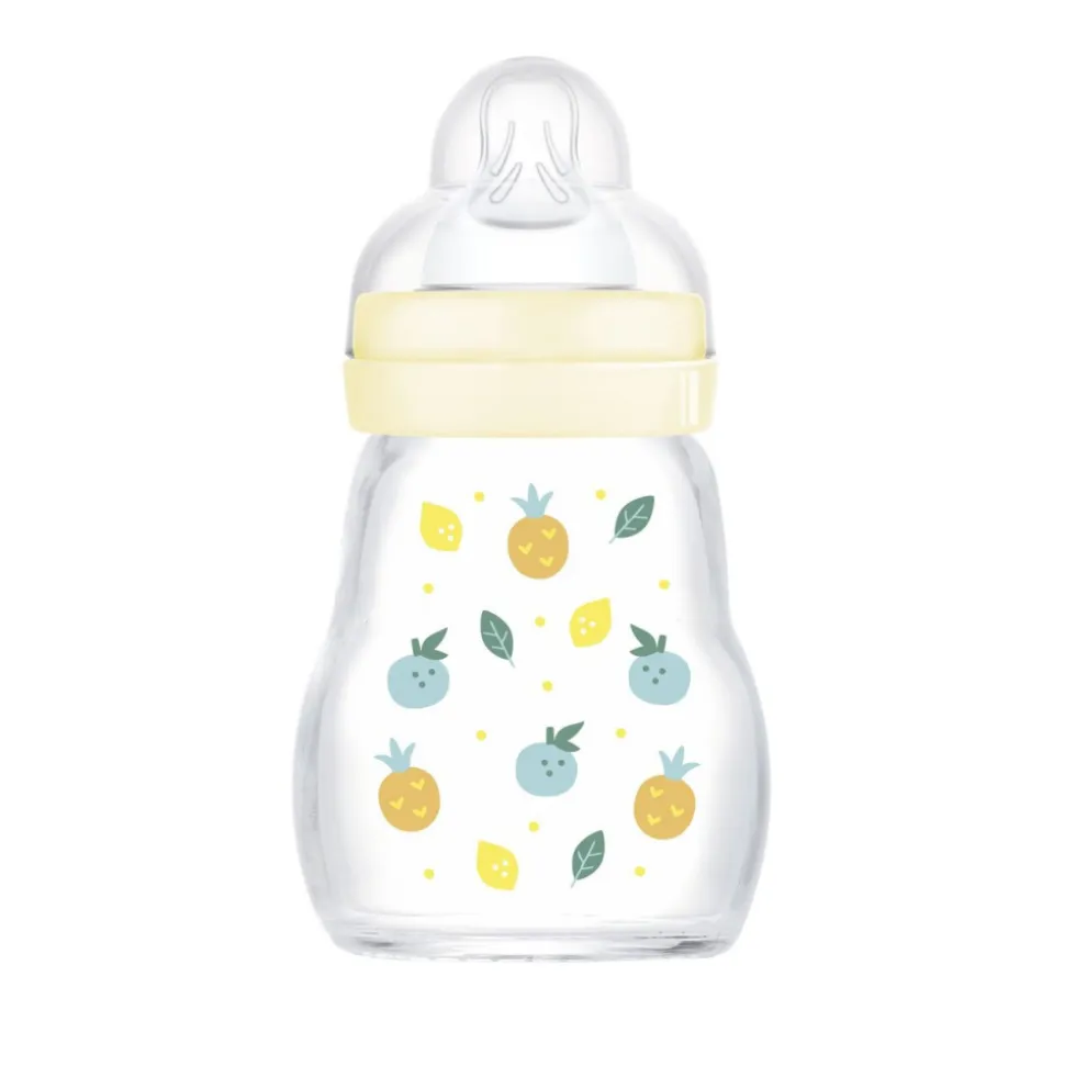 Coffret biberons verre lin (4*260ml 2*170ml et une sucette naissance)