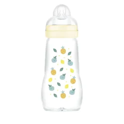 Coffret biberons verre lin (4*260ml 2*170ml et une sucette naissance)
