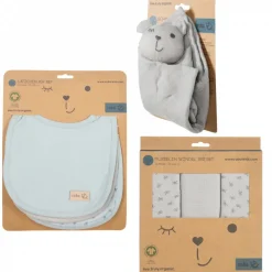 Coffret cadeau bébé lil planet gris argenté