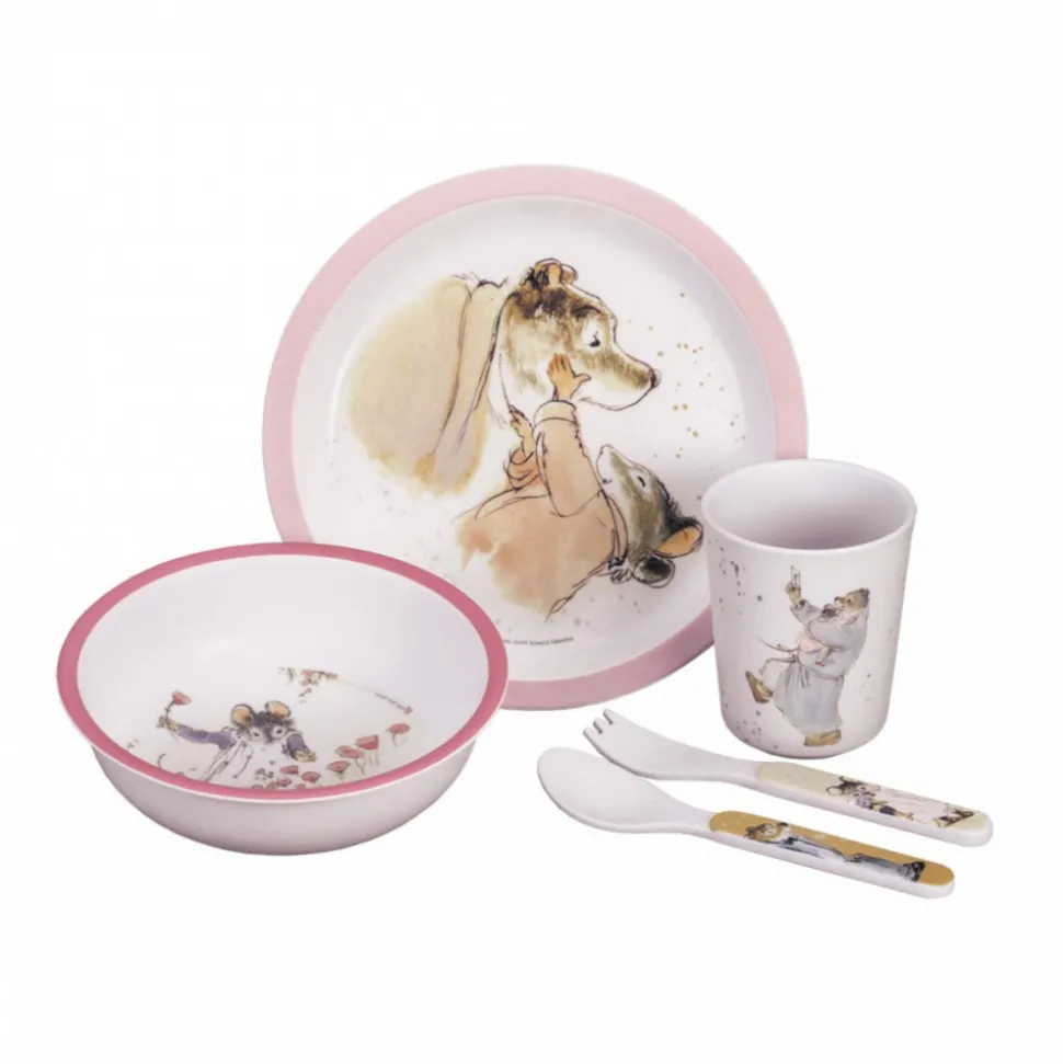 Coffret cadeau 5 pièces ernest et célestine rose