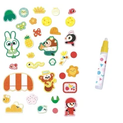 Coffret créatif pour enfant feutrine et feutre magique les couleurs