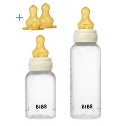Coffret de 2 biberons + tétines latex ivoire