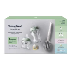 Coffret de naissance natural start biberons verre anti-colique bébé 150 et 260 ml