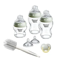 Coffret de naissance natural start biberons verre anti-colique bébé 150 et 260 ml