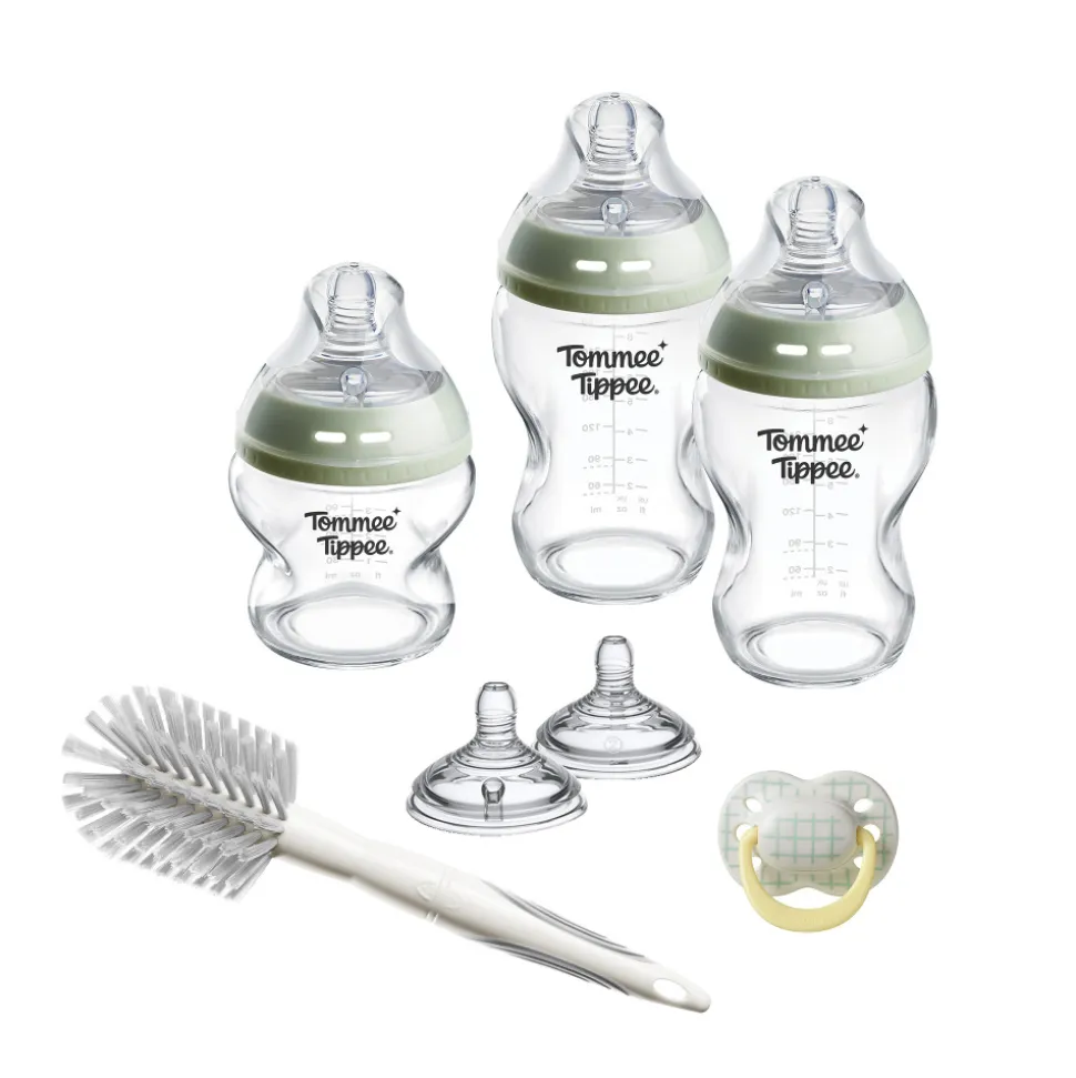 Coffret de naissance natural start biberons verre anti-colique bébé 150 et 260 ml