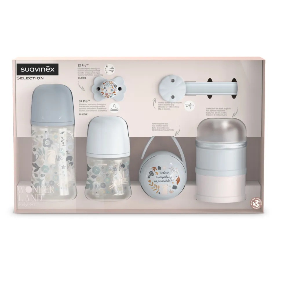 Coffret de naissance wonderland bleu