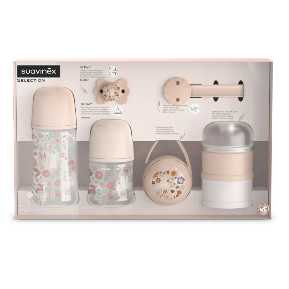 Coffret de naissance wonderland rose
