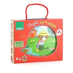 Coffret de 4 puzzles en bois - les 4 saisons