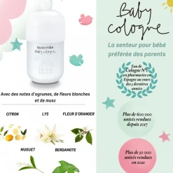 Coffret eau de cologne dear mommy et baby cologne rose