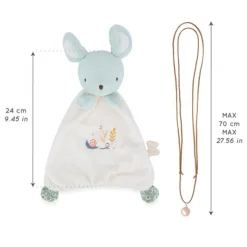 Coffret naissance doudou et collier bola souris