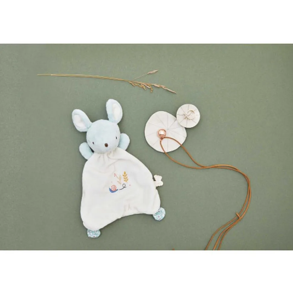 Coffret naissance doudou et collier bola souris