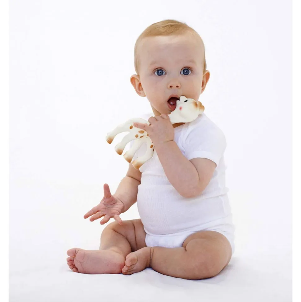 Coffret naissance prêt à offrir sophie la girafe + hochet soft maracas