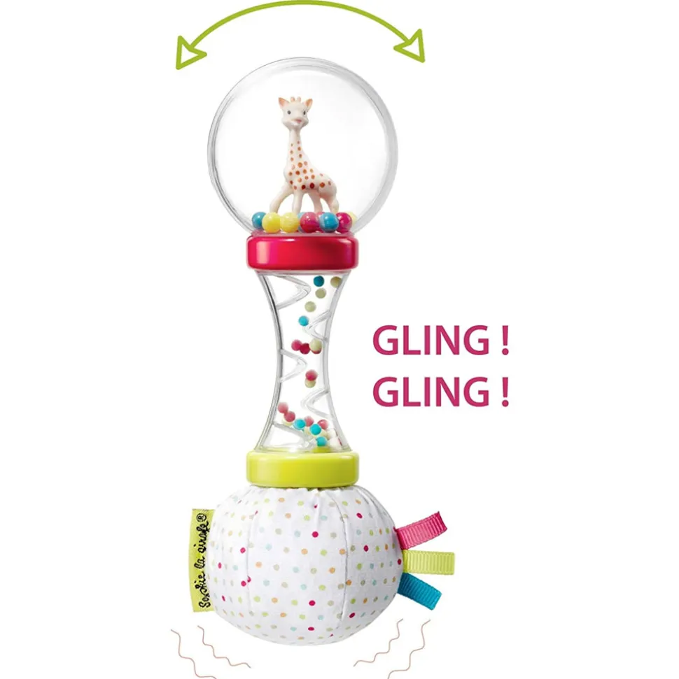 Coffret naissance prêt à offrir sophie la girafe + hochet soft maracas