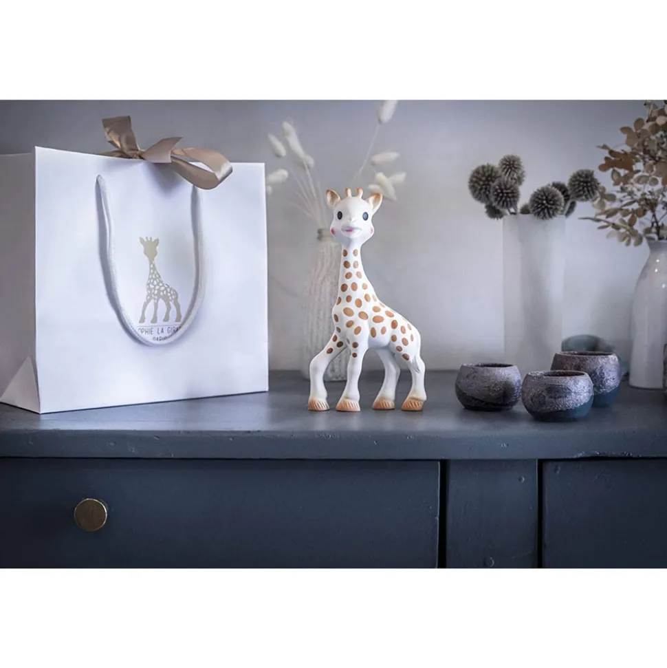 Coffret naissance prêt à offrir sophie la girafe et anneau de dentition