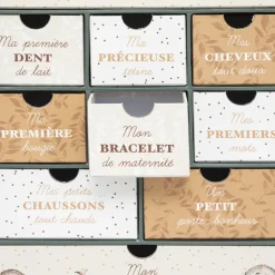 Coffret naissance 10 tiroirs forêt