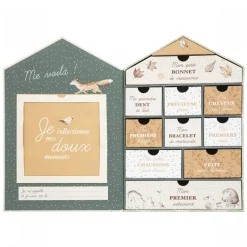 Coffret naissance 10 tiroirs forêt