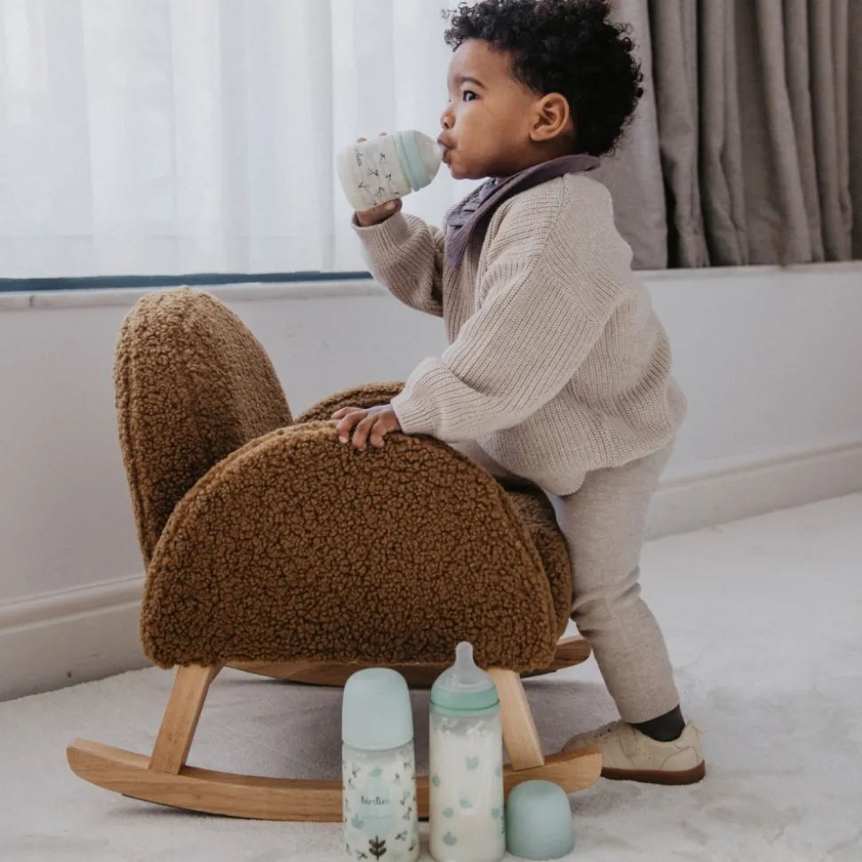 Coffret nouveau-né bébé birdies avec biberons et sucette sx pro vert