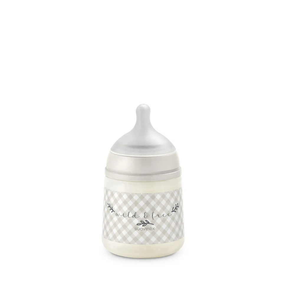Coffret nouveau-né bébé wild&free avec biberons et sucette sx pro beige