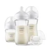 Coffret nouveau-né de 3 biberons natural response verre scd878/11 + 1 sucette