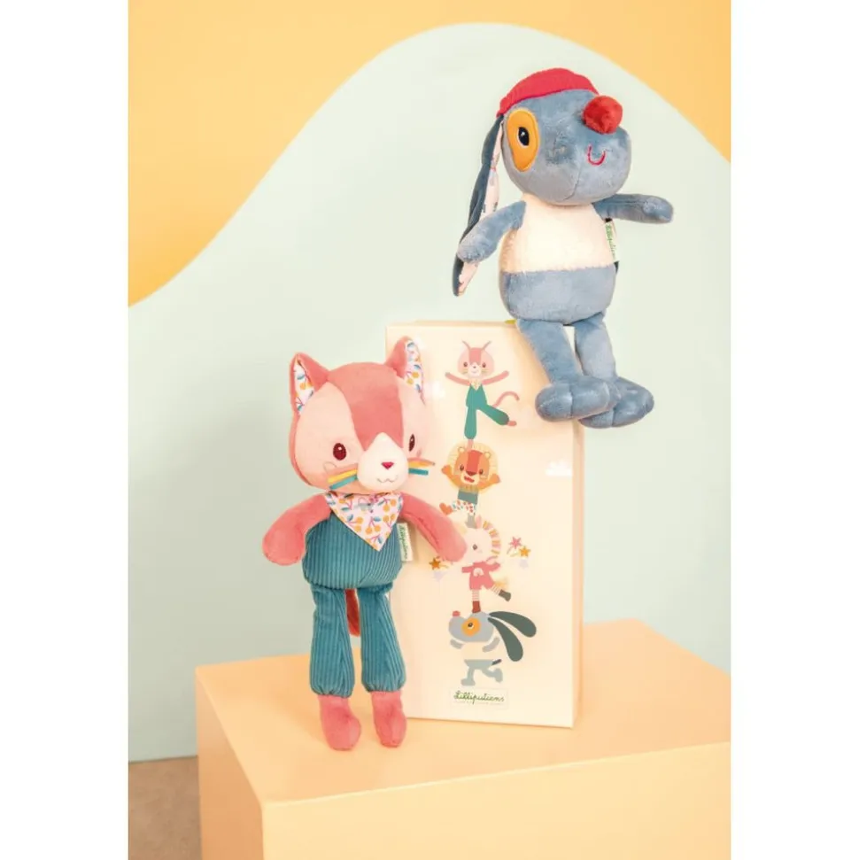 Coffret peluche câline jeanne le chat