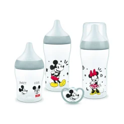 Coffret perfect match mickey pp - 1 biberon 150ml s + 2 biberons 26ml m + 1 sucette 0-6 mois